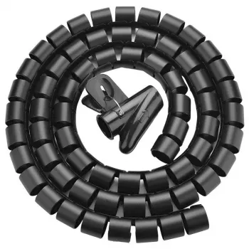 Kaablikorraldaja UGREEN Spiral Must — spiraalne kaablimähis, 1 tk