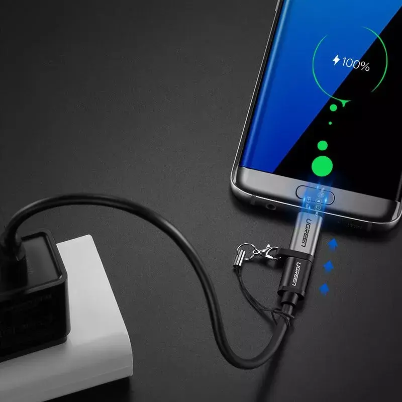 USB-adapter UGREEN USB-C to microUSB Hall, kerge 0,4 kg