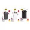 Akupank Dudao K1Pro 20000mAh 15W 4 integreeritud kaabliga, must