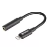 Mobiiltelefoni kaabel BOYA BY-K3 Must 3,5mm Lightning