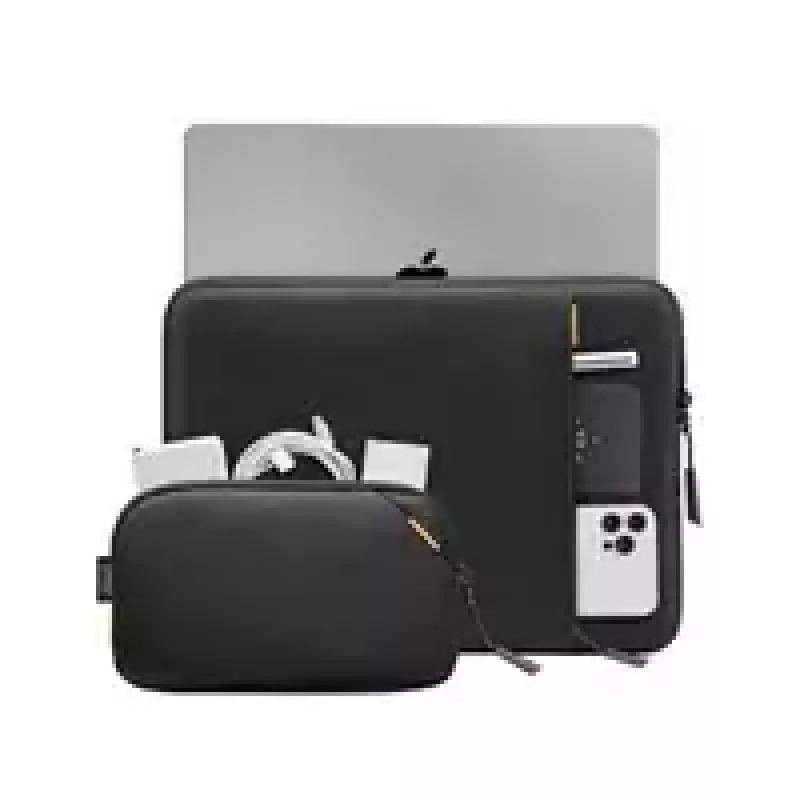 Tomtoc varrukakomplekt 16-tollisele MacBook Prole ja 15,3-tollisele MacBook Airile, must