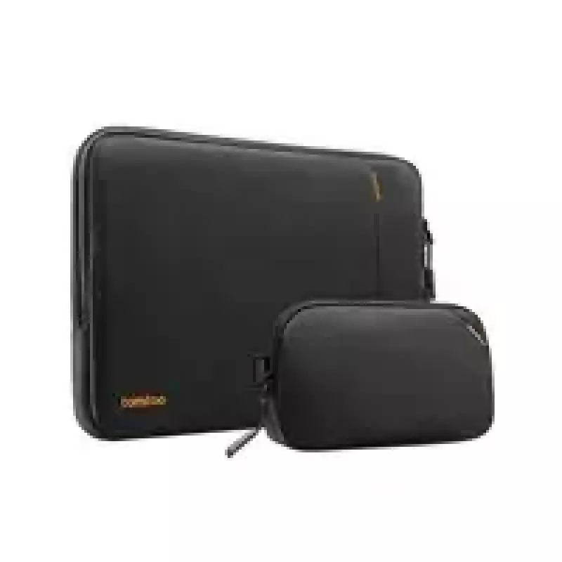 Tomtoc varrukakomplekt 16-tollisele MacBook Prole ja 15,3-tollisele MacBook Airile, must
