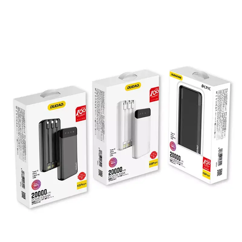 Portable Power Bank DUDAO K6Pro+ 20000mAh