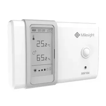 Sisekeskkonna monitooringuandur Milesight AM104-868M LoRaWAN — temperatuur ja niiskus