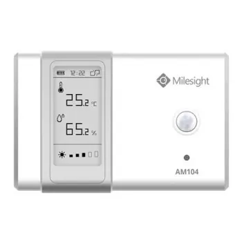 Sisekeskkonna monitooringuandur Milesight AM104-868M LoRaWAN — temperatuur ja niiskus