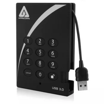 Väline kõvaketas Apricorn 2TB USB 3.2 Gen 1 Aegis Padlock