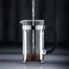 French Press kohvimasin BODUM Chambord 8 tassi, must raam kroomitud ja klaasist karahviniga