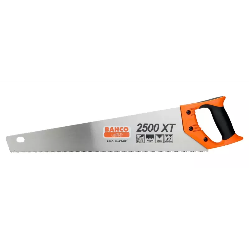 Backsaw Bahco 2500-19-XT-HP 47.5 cm Must oranž Stainless Steel