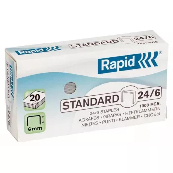 Klambripakk Rapid 24/6 1000 klambrit 6 mm jalapikkus