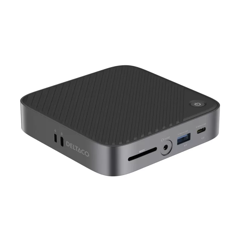 Deltaco USBC-HDMI28 USB USB-C jaotur 5000 Mbit/s 4K HDMI