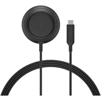 Juhtmevaba laadimispadi Belkin UltraCharge 25W Qi2 integreeritud tugijalaga, valge