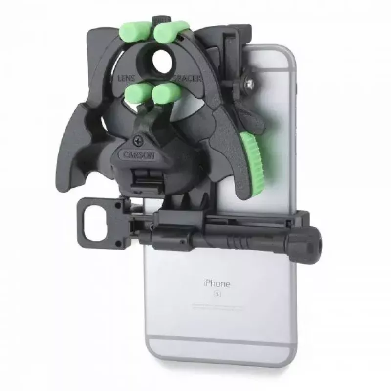 Teleskoop-kaamera/nutitelefoni kinnitus Carson HookUpz 2.0 laius 109 mm sügavus 58 mm kõrgus 114 mm