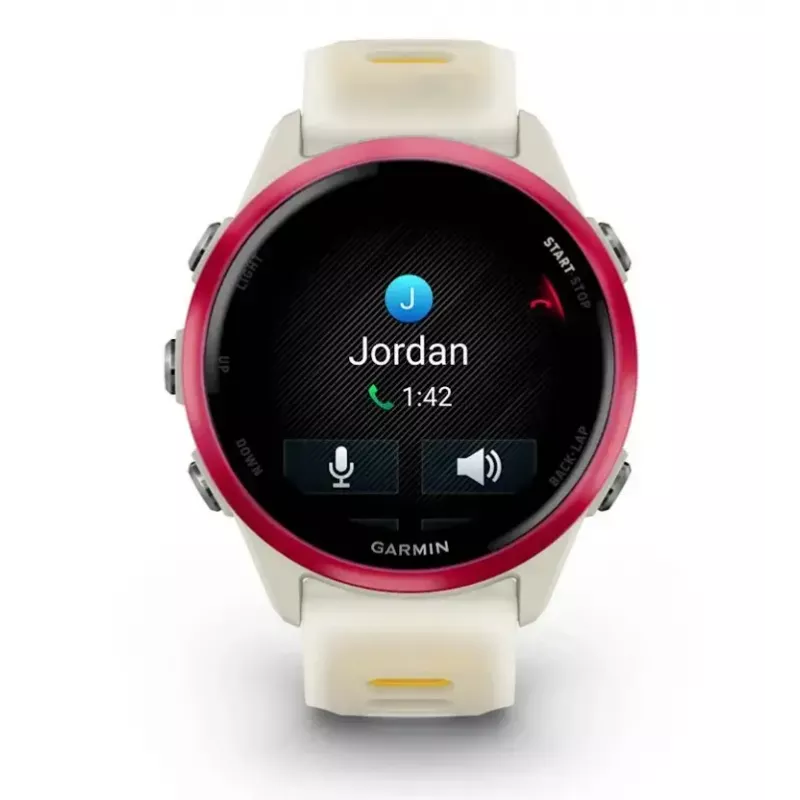 Spordi-nutikell GARMIN Forerunner 570 42 mm, 1,2-tolline AMOLED 390×390, GPS, Wi‑Fi, 8 GB, 42 g, silikoonrihm