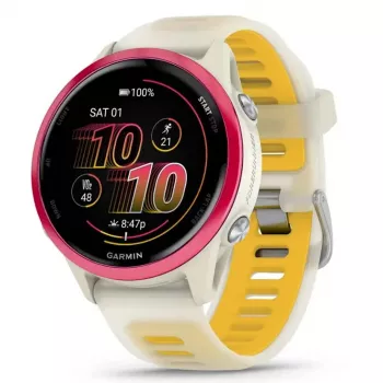 Spordi-nutikell GARMIN Forerunner 570 42 mm, 1,2-tolline AMOLED 390×390, GPS, Wi‑Fi, 8 GB, 42 g, silikoonrihm