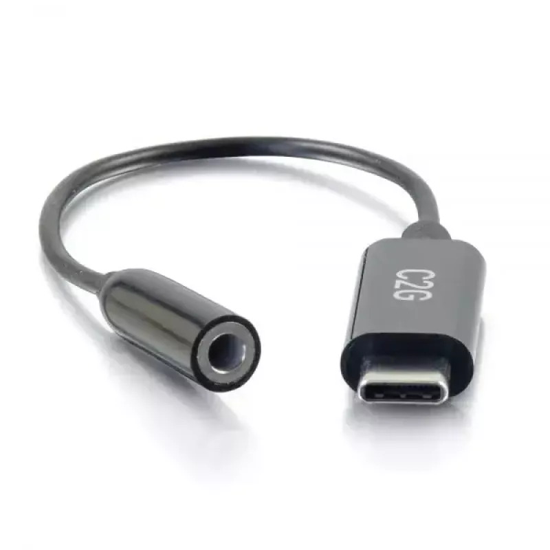C2G mobiiltelefonikaabel 54426 USB-C kuni 3,5 mm Must 0,09 m