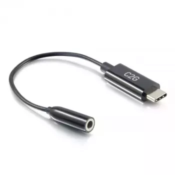 C2G mobiiltelefonikaabel 54426 USB-C kuni 3,5 mm Must 0,09 m