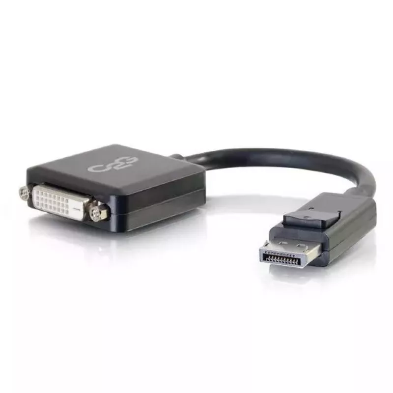 C2G 8in DisplayPort to DVI-D Adapter - DP to DVI D Adapter - Must - M/F