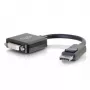 C2G 8in DisplayPort to DVI-D Adapter - DP to DVI D Adapter - Must - M/F