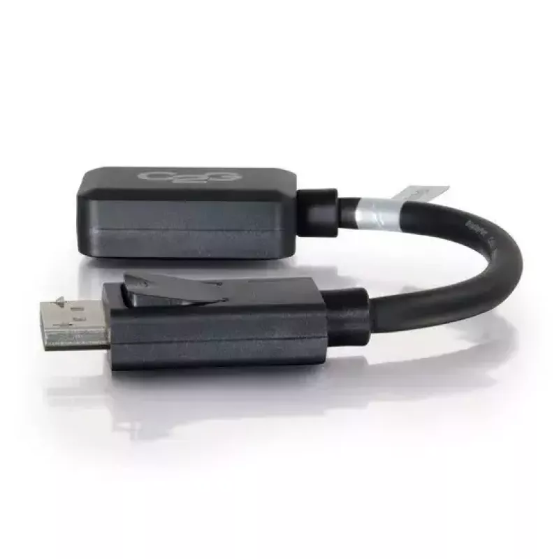 C2G 8in DisplayPort isane HDMI emane adaptermuundur Must