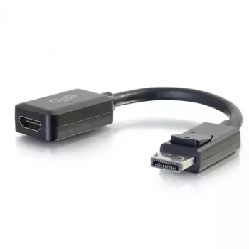 C2G 8in DisplayPort isane HDMI emane adaptermuundur Must