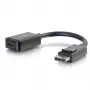 C2G 8in DisplayPort isane HDMI emane adaptermuundur Must