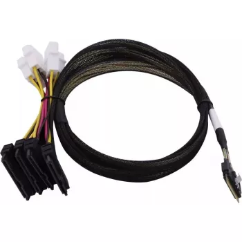 SAS-kaabel MICROCHIP 2305300-R SlimSAS ×8 (SFF-8654) 2× 4SFF-8639 (U.3) 0,8 m Must