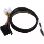 SAS-kaabel MICROCHIP 2305300-R SlimSAS ×8 (SFF-8654) 2× 4SFF-8639 (U.3) 0,8 m Must