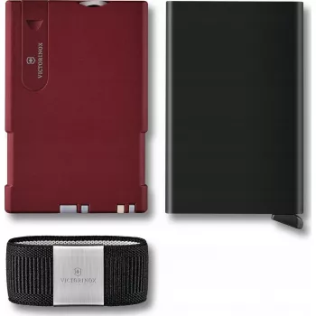 Kaardirahakott Victorinox V-0.72 50.13 — õhuke RFID-ga ühilduv kaardihoidja, Iconic Red