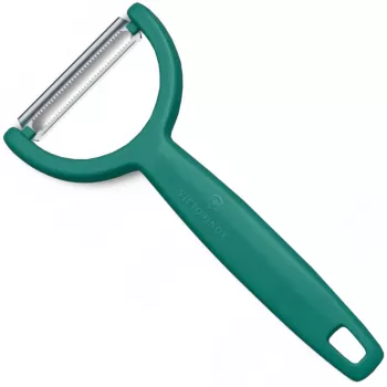 Koorija Victorinox 6.0963.4 roheline — Victorinxi käeshoitav köögiviljakoorija, roostevabast terasest tera, ergonoomiline käepide