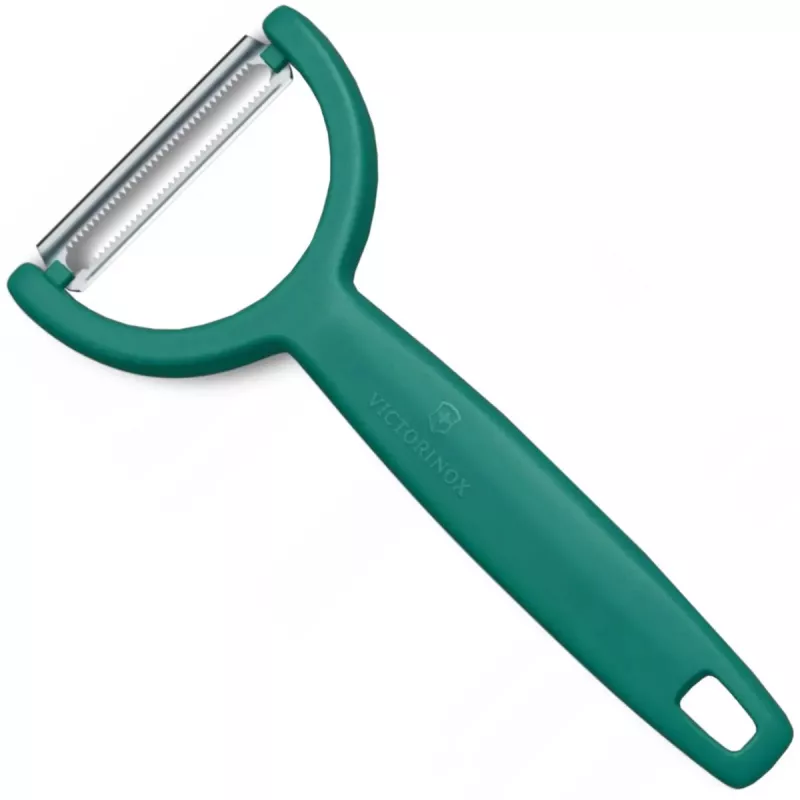 Koorija Victorinox 6.0963.4 roheline — Victorinxi käeshoitav köögiviljakoorija, roostevabast terasest tera, ergonoomiline käepide
