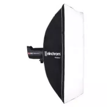 Softbox Elinchrom Rotalux Squarebox 1000×1000×420 mm, must/hõbedane