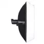 Softbox Elinchrom Rotalux Squarebox 1000×1000×420 mm, must/hõbedane