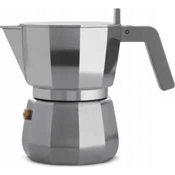 Espresso moka pot ALESSI DC06/3 hõbedane — pliidipealne 3 tassi mahutavusega