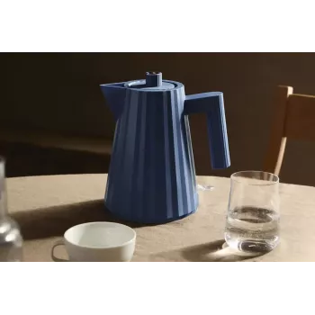 Elektriline veekeetja Alessi Plissé 1,0 L 2200 W sinine, termoplastvaik, automaatne väljalülitus, peidetud alus