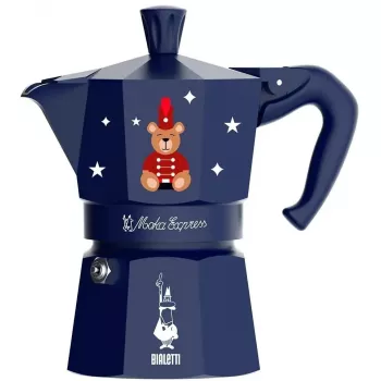 Pliidil kasutatav espressomasin BIALETTI Moka Express 1 tass sinine Joyful Memories