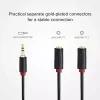 Audio stereokaabel SBS Audio 3,5 mm pesa ja jaoturiga