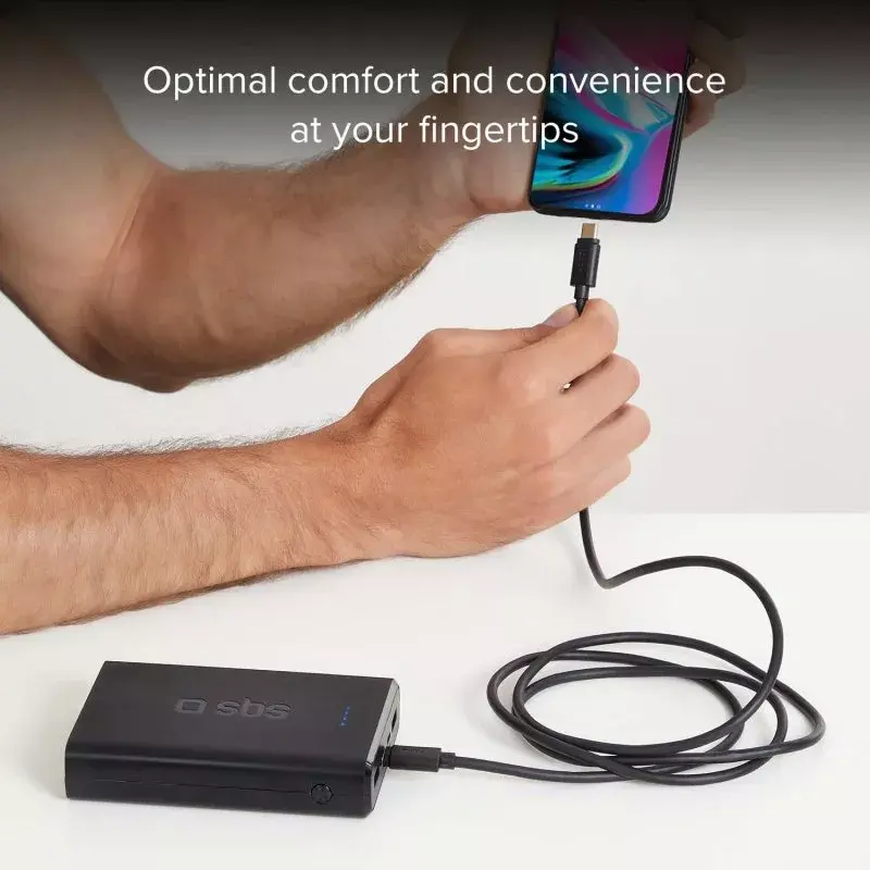 Andme- ja laadimiskaabel SBS TECABLETCC31K USB-C 1,5 m USB 3.2 Gen 1