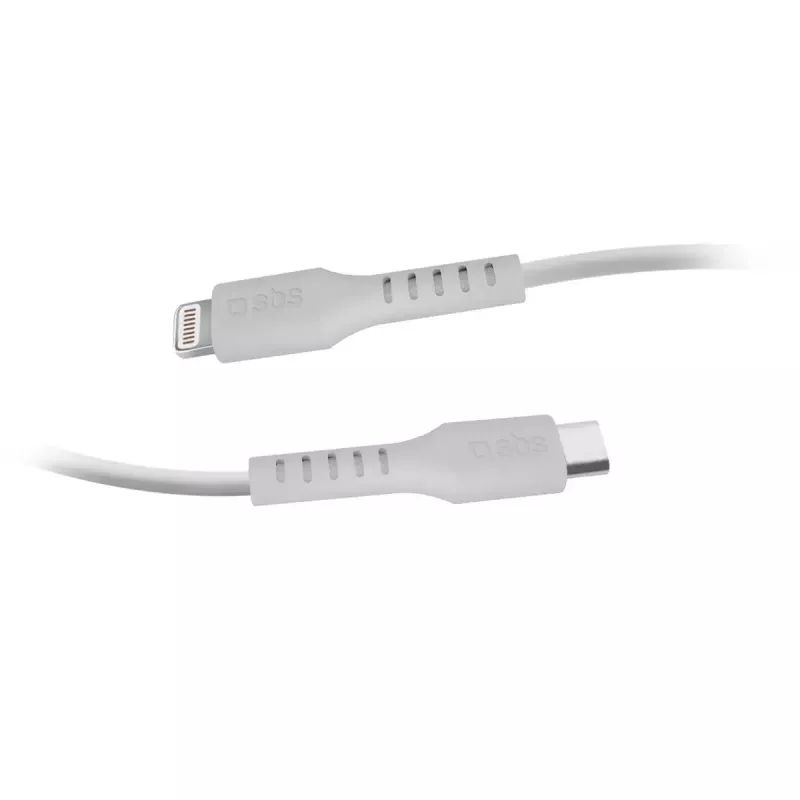 Lightning to USB-C kaabel SBS Mobile TECABLELIGTC2W — 2 m, Valge