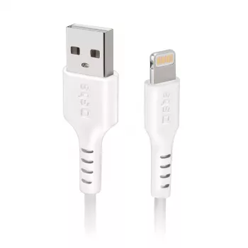 Lightning kaabel SBS TECABLEUSBIP5389W 3m Valge USB A
