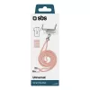 Kaelarihm mobiiltelefonile SBS TEUNILACEP, roosa kangas, 1 tk, pikkus (pakend) 200 mm