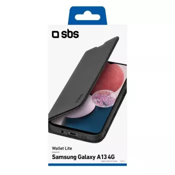 Raamaturiiuli stiilis ümbris SBS TEBKLITESAA134GK Samsung Galaxy A13 6,6-tollisele Must
