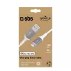 Lightning-kaabel SBS GRECABLEUSBIP589W 1,2 m hõbevalge