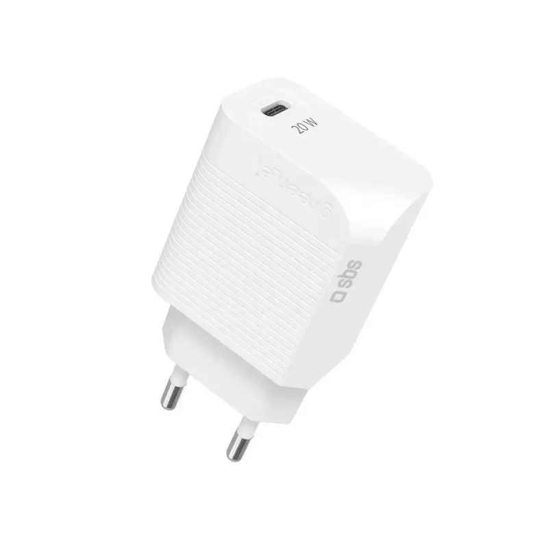 Mobiilseadme laadija SBS GRETR1CPD20W Universal Valge AC-kiirlaadimine