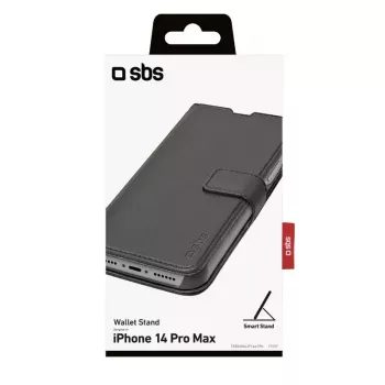 Raamatukaanega rahakotiümbris SBS TEBKWALIP1467PK iPhone 14 Pro Max 17 cm Must