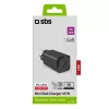 SBS Mobile sisene vahelduvvoolu kiirlaadija TETRGAN1C65W — 100–240V, 1x USB-C, must, nutitelefonile tahvelarvutile sülearvutile nutikellale kõrvaklappidele