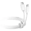 USB-C – USB-C kaabel SBS Mobile TECABLETISSUETCCG, USB 2.0, 1,5 m, valge