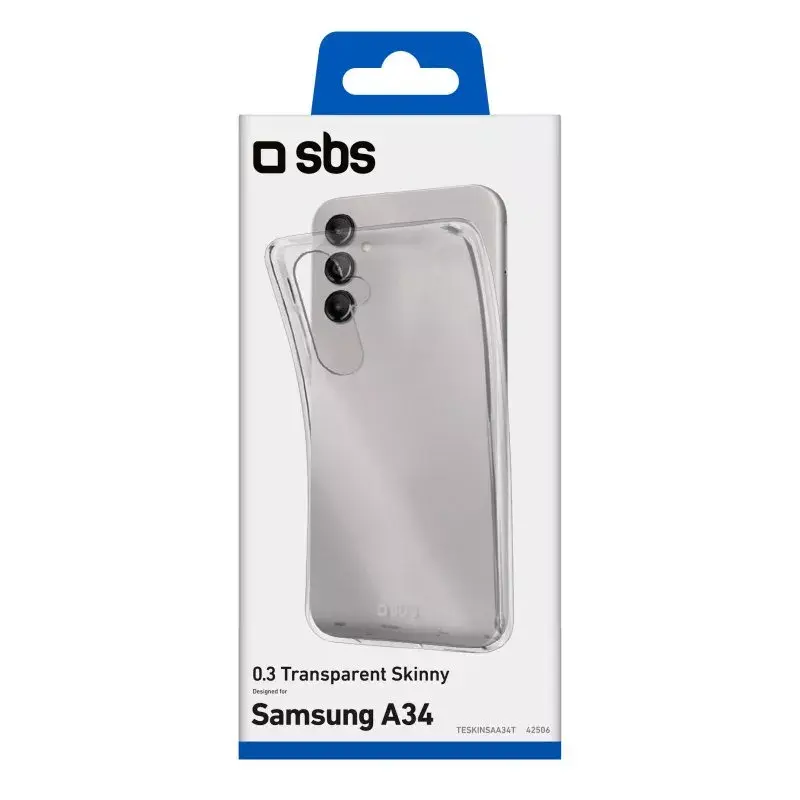 Ümbris SBS Galaxy A34 16,8 cm läbipaistev monokroomne