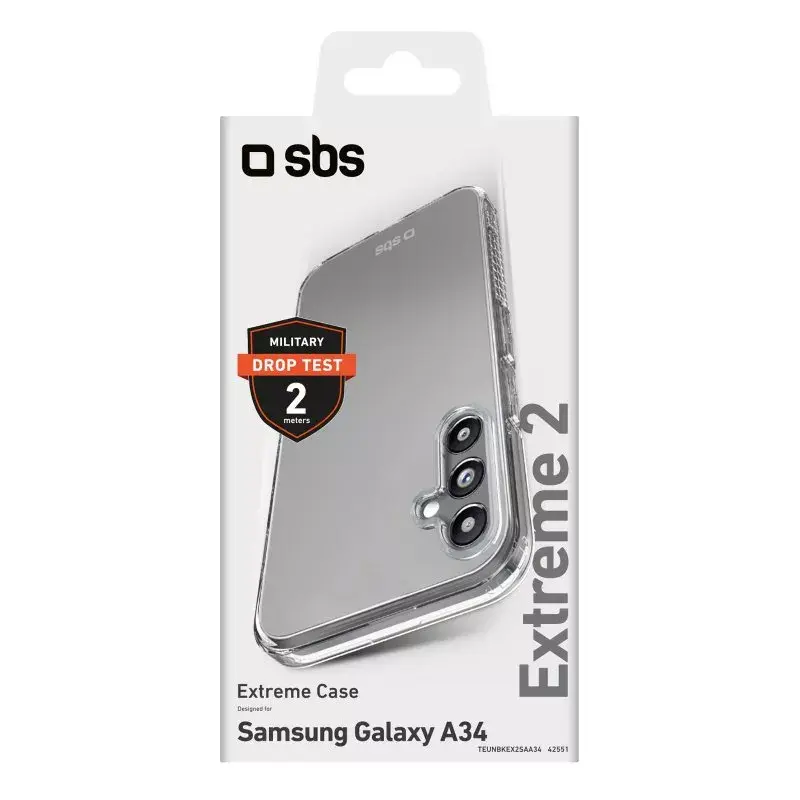 Cover SBS Extreme X2 Samsung Galaxy A34 16.8 cm Läbipaistev