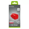 Laadija SBS Mobile TETRGAN1C20R — 20 W USB-C vahelduvvoolu siselaadija nutitelefonile, tahvelarvutile, nutikellale, kõrvaklappidele (punane)