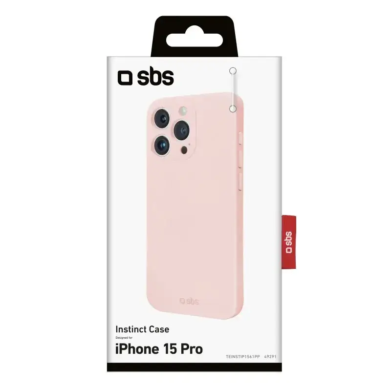 SBS TEINSTIP1561PP ümbris iPhone 15 Pro jaoks 15.5 cm roosa